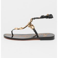 Sandale cu o bareta separatoare si una infasurabila Deirdre