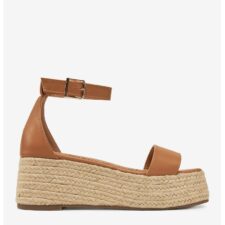 Sandale cu platforma  Sintetic - Maro