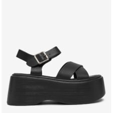 Sandale cu platforma  Sintetic - Negru