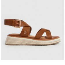 Sandale cu platforma si catarama -