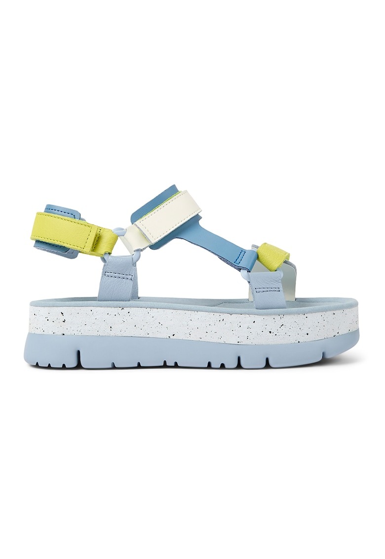 Sandale cu platforma si garnituri din piele 1 Sandale cu platforma si garnituri din piele