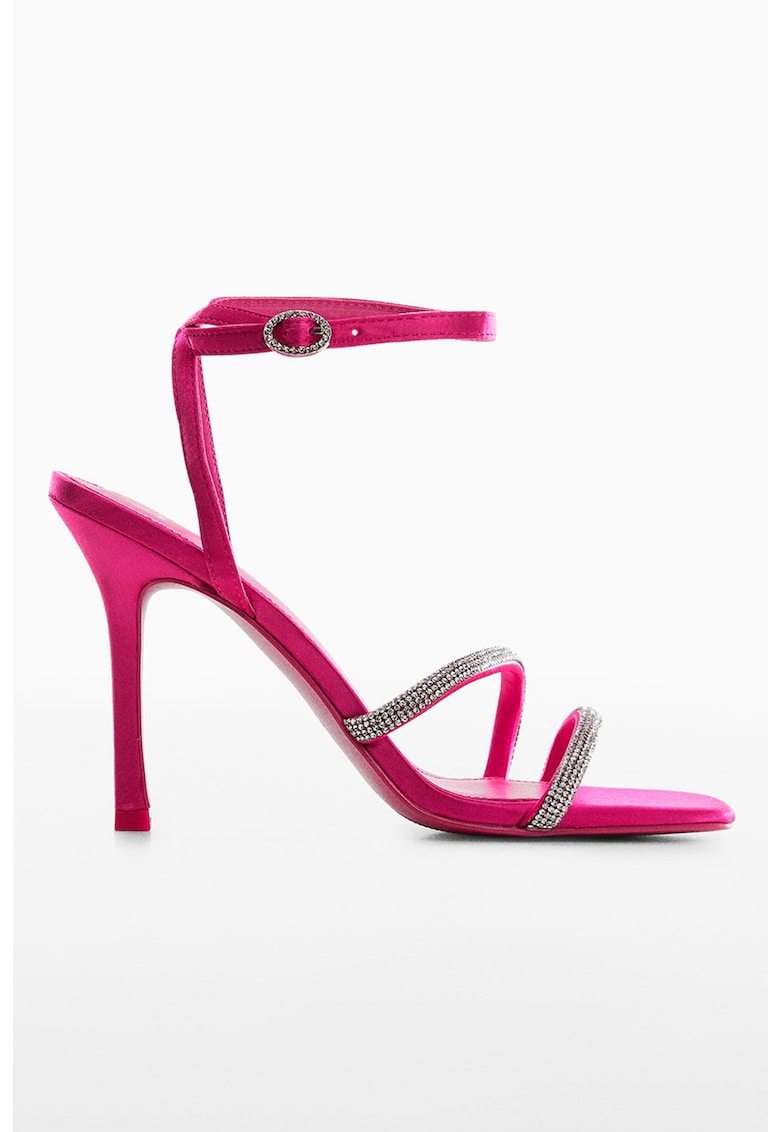 Sandale cu strasuri si toc inalt Maybef 1 Sandale cu strasuri si toc inalt Maybef