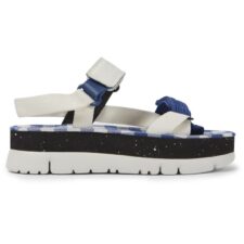 Sandale cu talpa flatform si inchidere velcro