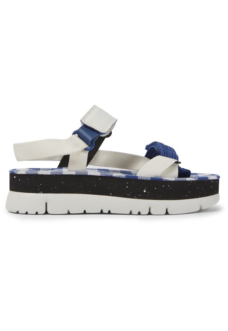 Sandale cu talpa flatform si inchidere velcro 1 Sandale cu talpa flatform si inchidere velcro