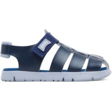 Sandale cu talpa plata si inchidere velcro Mira