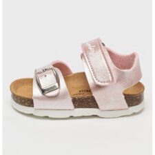 Sandale cu talpa plata si logo Bing