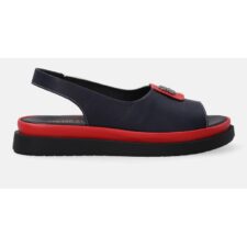 Sandale cu talpa plata si model colorblock