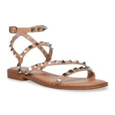 Sandale cu talpa plata si nituri