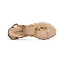 Sandale cu talpa plata si strasuri Madbury Maynard