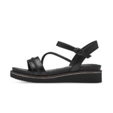 Sandale cu talpa wedge si catarama