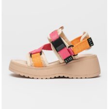 Sandale cu talpa wedge si catarama Decorum