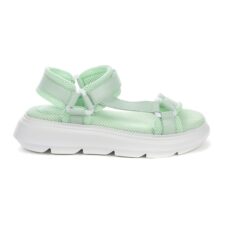 Sandale cu talpa wedge si inchidere cu velcro