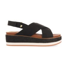 Sandale cu talpa wedge si inchidere velcro Meggett