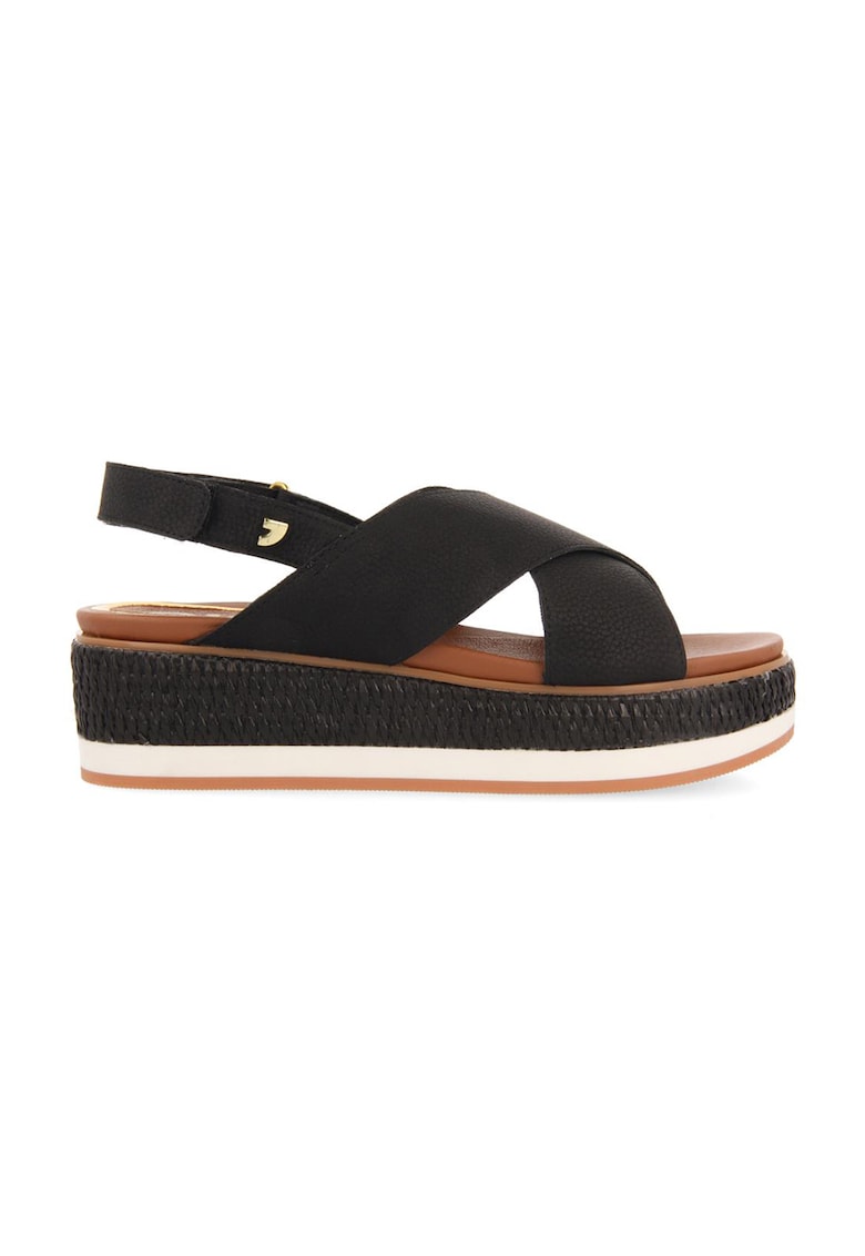 Sandale cu talpa wedge si inchidere velcro Meggett 1 Sandale cu talpa wedge si inchidere velcro Meggett