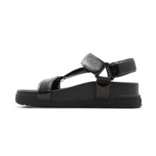 Sandale cu talpa wedge si inchidere velcro Talana