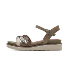 Sandale cu talpa wedge si perforatii