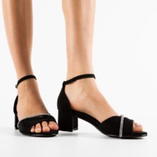 Sandale cu toc Acevedo Negre