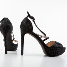 Sandale cu toc Ajol Negre