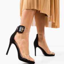 Sandale cu toc Akselsen Negre