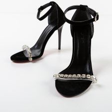 Sandale cu toc Almoco Negre