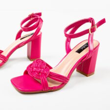 Sandale cu toc Antonela Fuchsia