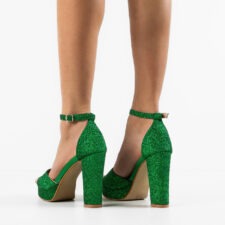 Sandale cu toc Aoife Verzi