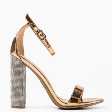 Sandale cu toc Archer Aurii 2