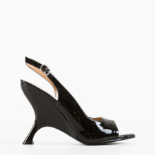 Sandale cu toc Asuka Negre
