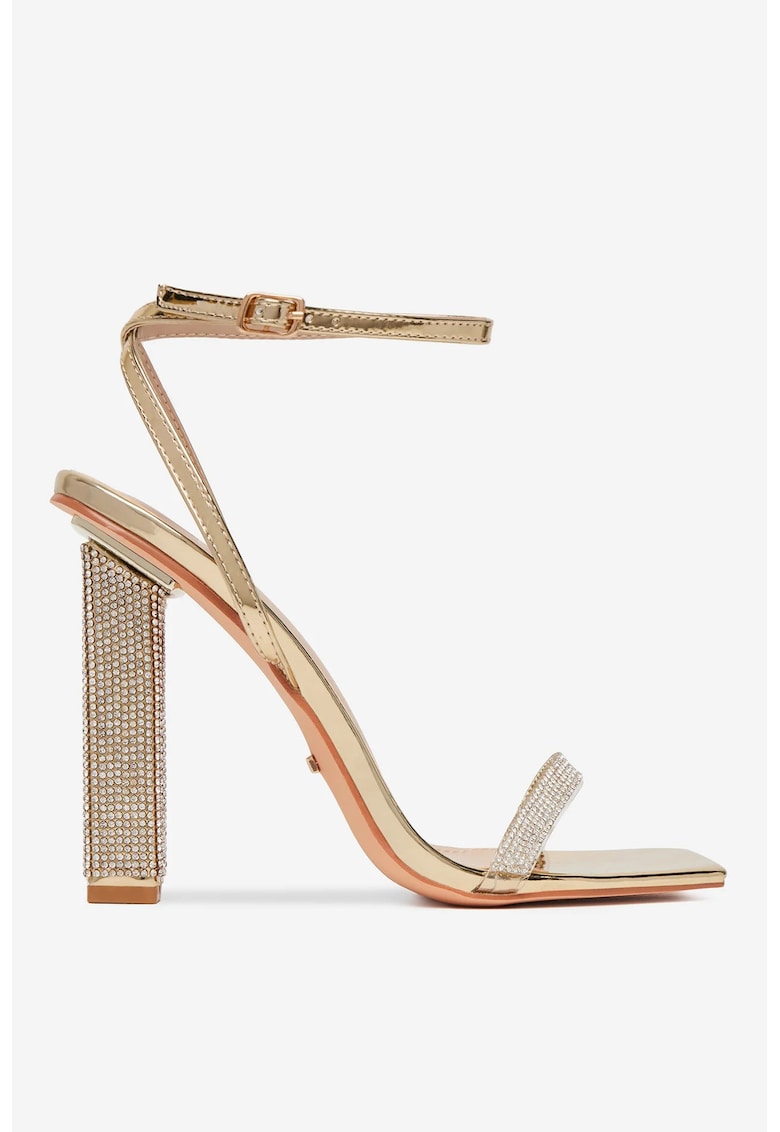 Sandale cu toc Auriu 1 Sandale cu toc  Auriu