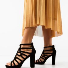 Sandale cu toc Aviaaja Negre