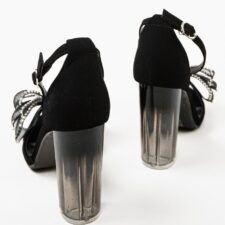 Sandale cu toc Baloo Negre