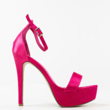 Sandale cu toc Bannist Fuchsia