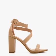 Sandale cu toc Beatrix Nude