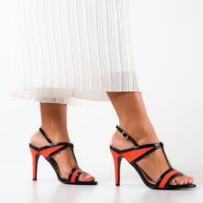 Sandale cu toc Bonita Corai