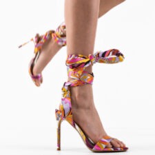 Sandale cu toc Brayd Mov