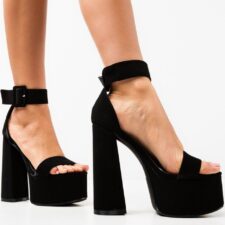 Sandale cu toc Colin Negre