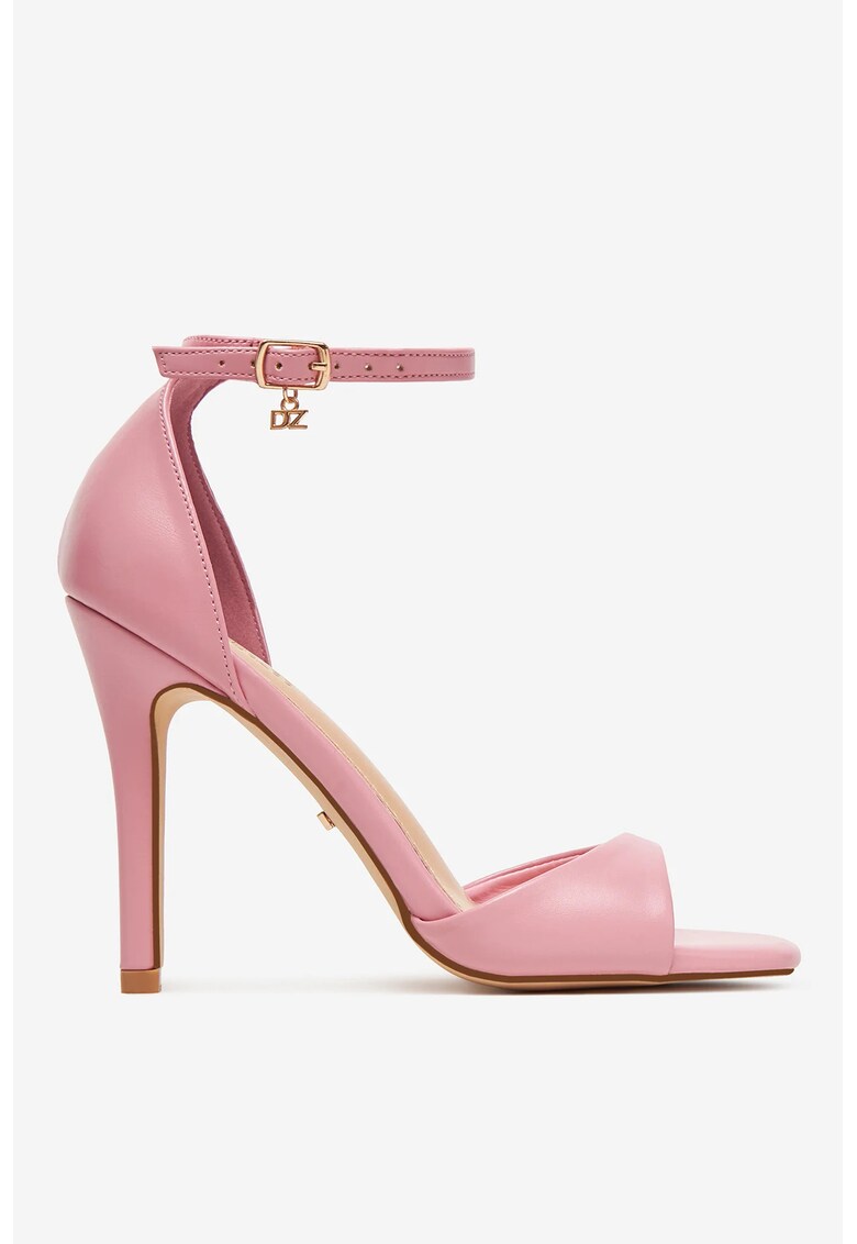 Sandale cu toc Culoare Roz 1 Sandale cu toc  Culoare Roz