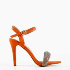 Sandale cu toc Cybill Portocalii