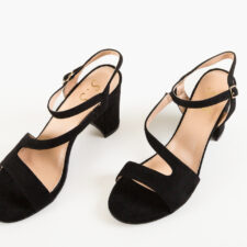 Sandale cu toc Dawa Negre