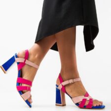 Sandale cu toc Demoph Multi