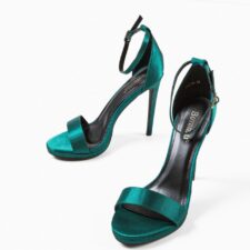 Sandale cu toc Doka Verzi
