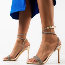 Sandale cu toc Elouan Bej