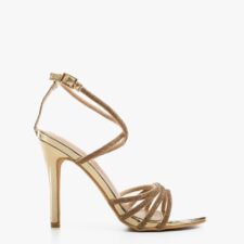 Sandale cu toc Evie Aurii