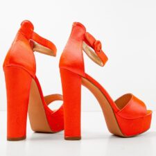 Sandale cu toc Fidelio Roz 2