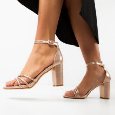 Sandale cu toc Finn Roze