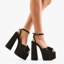 Sandale cu toc Gallen Negre