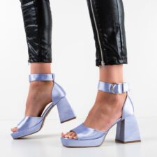 Sandale cu toc Gerard Albastre