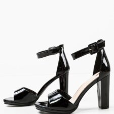 Sandale cu toc Ghideci Negre