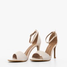 Sandale cu toc Giusia Albe