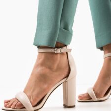 Sandale cu toc Hansen Nude